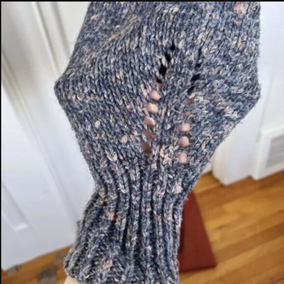 MADEWELL Pleat-Shoulder Pullover Sweater \\ Size XS // Marled Wool-Blend - Picture 5 of 6